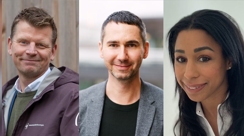 Giva Sverige, nya ledamöter 2024, Ida Bah, Andreas Drufva, och Henrik Szabo. Foto: Giva Sverige